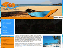 Tablet Screenshot of goabeachhuts.com